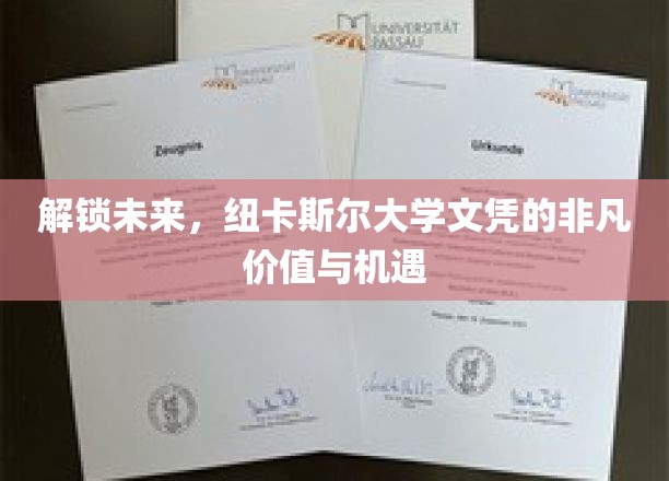 纽卡斯尔大学文凭：开启非凡未来，探索无限机遇