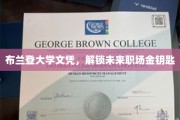 布兰登大学文凭，开启职场精英之门